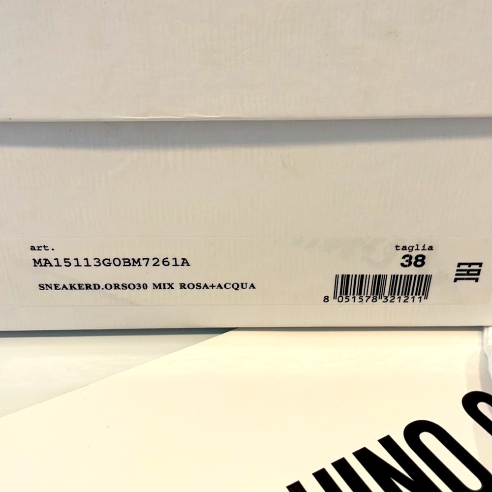 Moschino “Teddy” Mixed Media Low Top Sneakers - Picture 12 of 12